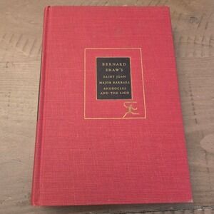 Modern Library Bernard Shaw Plays Saint Joan Major Barbara Hardcover Book